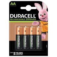 Baterie Duracell Rechargeable AA 2500 MAH HR6 4 szt.