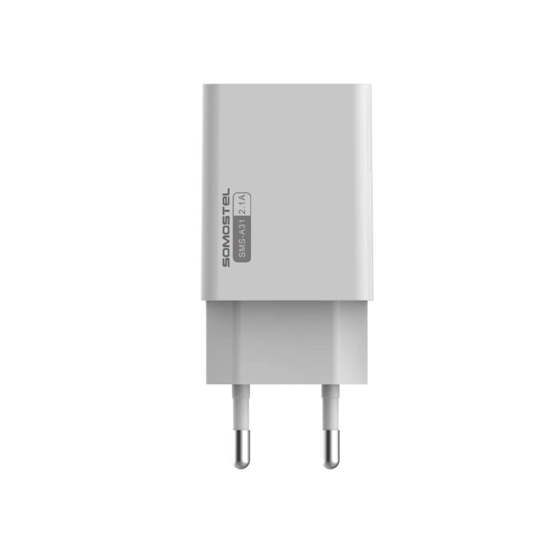 Ładowarka sieciowa SMS-A31 2A Somostel biała + kabel USB-C