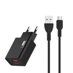 Ładowarka sieciowa SMS-A31 2A Somostel czarna + kabel micro USB