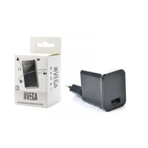 Ładowarka sieciowa do telefonu USB 2.1A czarna