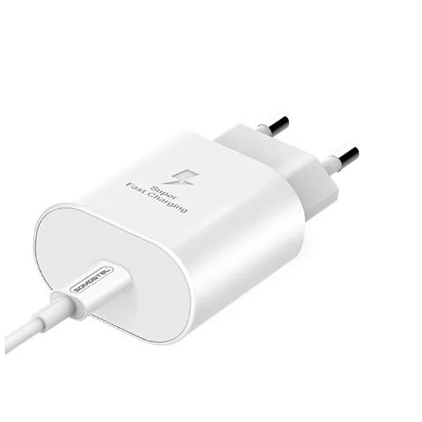 Ładowarka sieciowa do telefonu Power Delivery 3A 18W Somostel biała + kabel USB-C