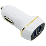 Ładowarka samochodowa 2x USB 4Mobee 3.1A biała