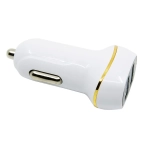Ładowarka samochodowa 2x USB 4Mobee 3.1A biała