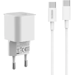 Ładowarka sieciowa do telefonu 20W Power Delivery Somostel biała + kabel USB-C