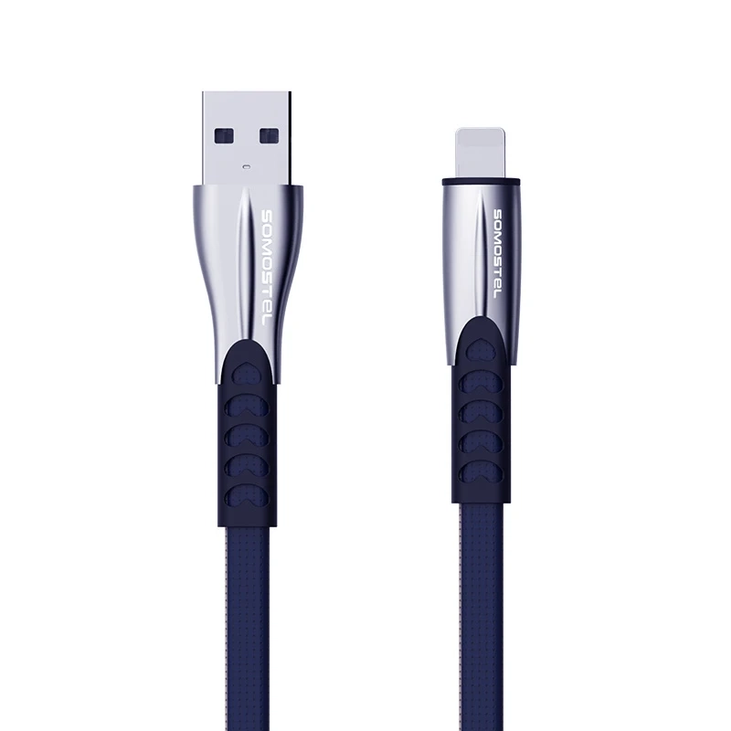 Kabel USB - Lightning 2.4 A 1m Somostel SMS-BW02 niebieski