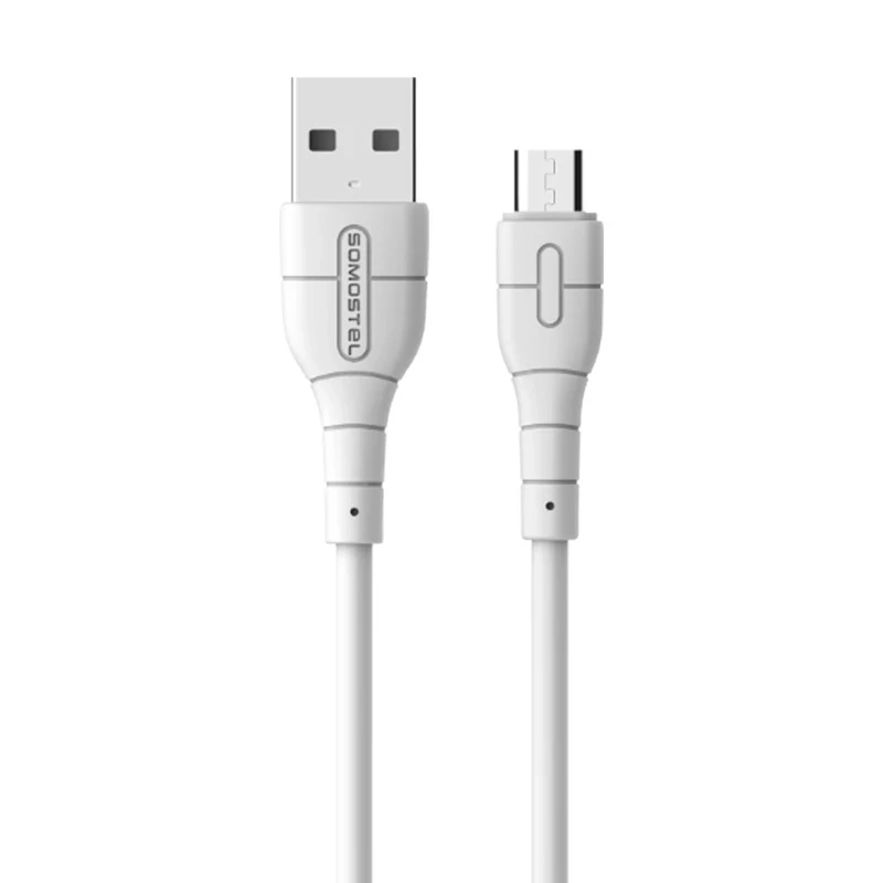 Kabel USB - Micro USB Fast Charging 3.1A Somostel SMS-BP14 biały