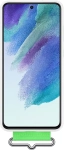 Etui Silicone Cover z paskiem dla Samsunga Galaxy S21 FE 5G - białe