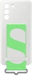Etui Silicone Cover z paskiem dla Samsunga Galaxy S21 FE 5G - białe