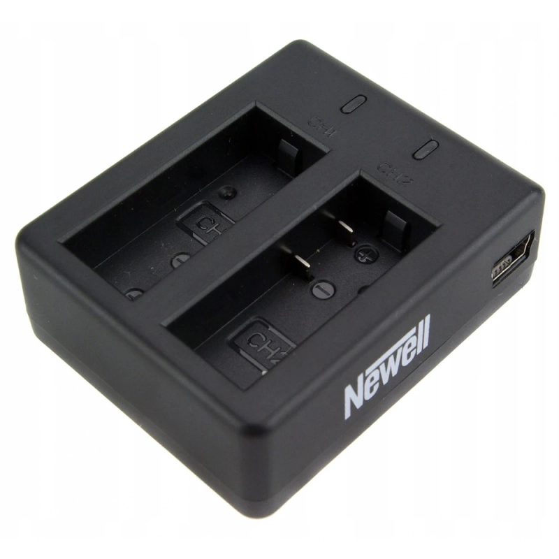 Zestaw ładowarka dwukanałowa Newell SDC-USB i dwa akumulatory SJ4000 do kamer sportowych