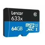 Karta pamięci Lexar 64GB SDXC 633X C10 MICRO + adapter