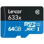 Karta pamięci Lexar 64GB SDXC 633X C10 MICRO + adapter