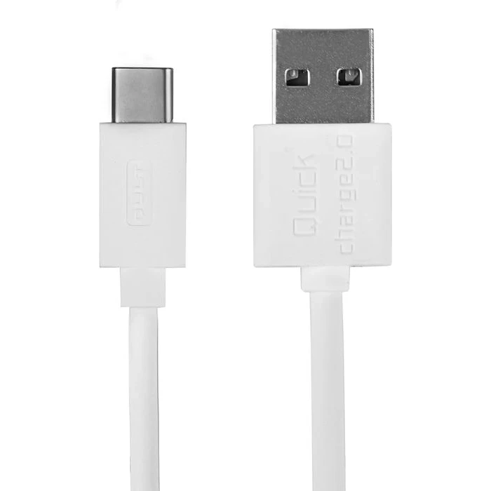 Kabel USB-C 3.0 Quick Charge 2.0 - 1.2m biały
