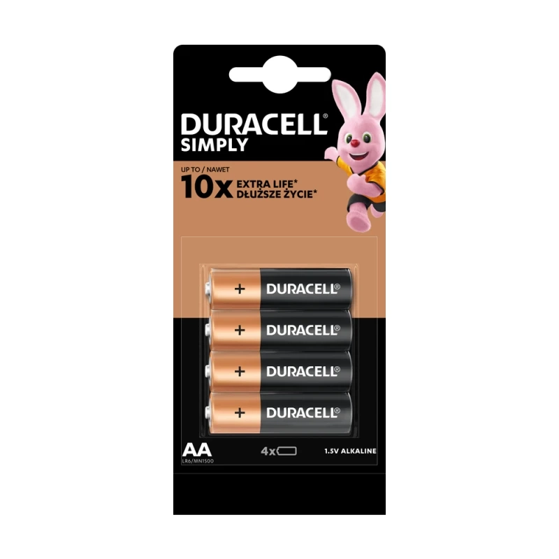 Bateria Duracell AA LR6 Blister 4 szt.
