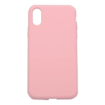 Etui silikonowe do Apple iPhone XS 4Mobee pudrowo różowe