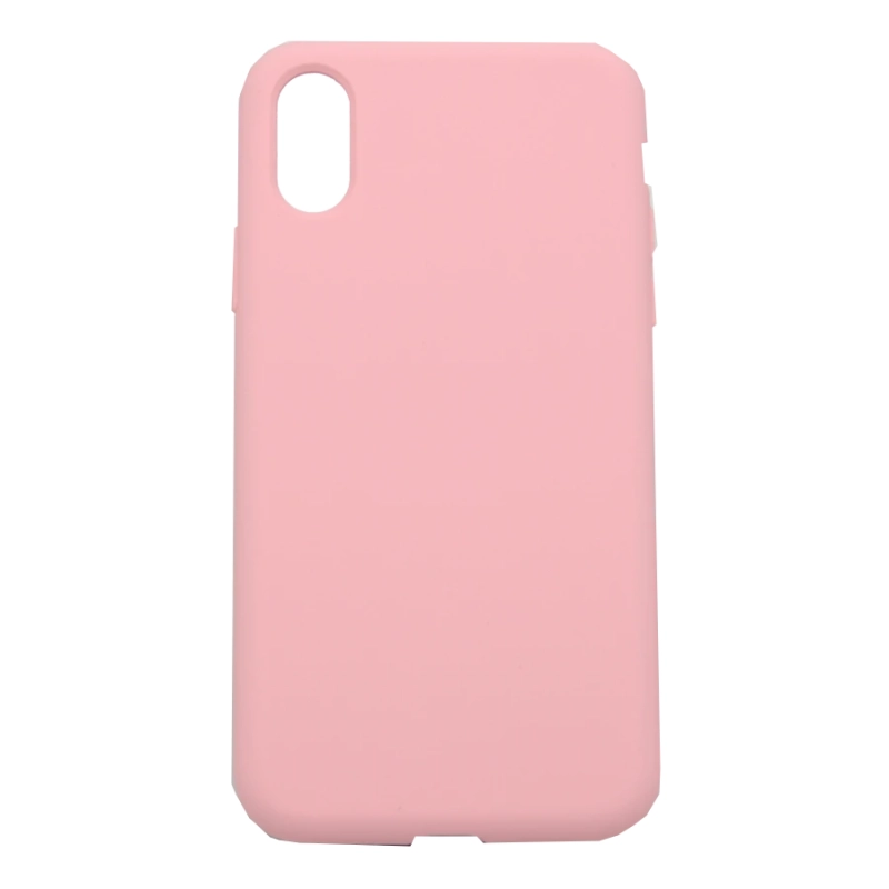 Etui silikonowe do Apple iPhone XS Max 4Mobee pudrowo różowe