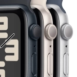 Apple Watch SE V2 GPS 44 mm koperta z aluminium w kolorze księżycowej poświaty z paskiem sportowym rozmiar S/M księżycowa poświata