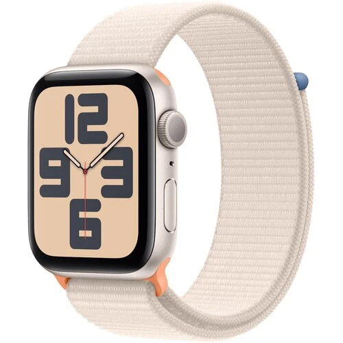 Apple Watch SE 2 (2023) GPS 44mm koperta aluminiowa Starlight + pasek Sport Loop