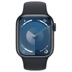 Apple Watch Series 9 GPS z kopertą 45 mm z aluminium w kolorze północy z paskiem sportowym M/L w kolorze północy