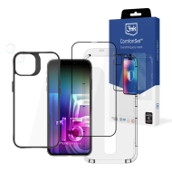 Zestaw do ochrony iPhone 15 Pro - 3mk Comfort Set 4 in 1