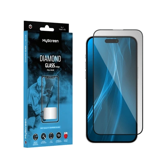 Szkło do iPhone 14 Pro Max MyScreen Diamond Lite Glass Edge Full Glue z czarną ramką
