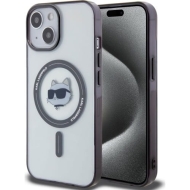 Etui Karl Lagerfeld HardCase IML Choupette MagSafe do iPhone 15 przezroczyste
