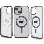 Etui Karl Lagerfeld HardCase IML Choupette MagSafe do iPhone 15 przezroczyste
