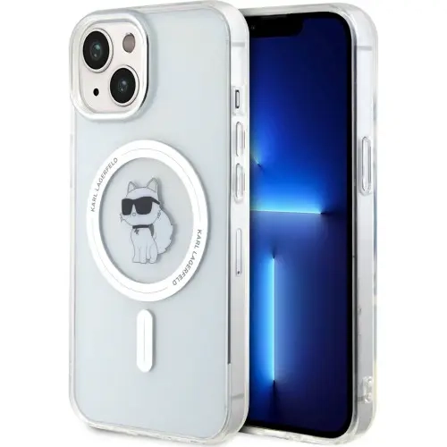 Etui Karl Lagerfeld MagSafe do iPhone 15 przezroczyste