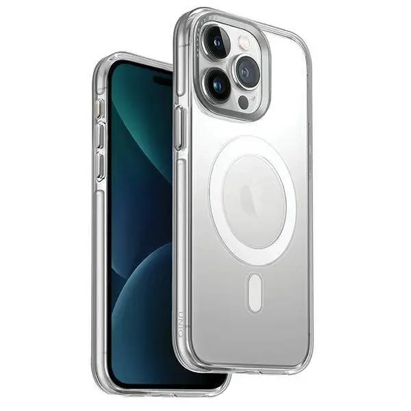 Etui do iPhone 15 Pro UNIQ Calio Magclick Charging przezroczyste