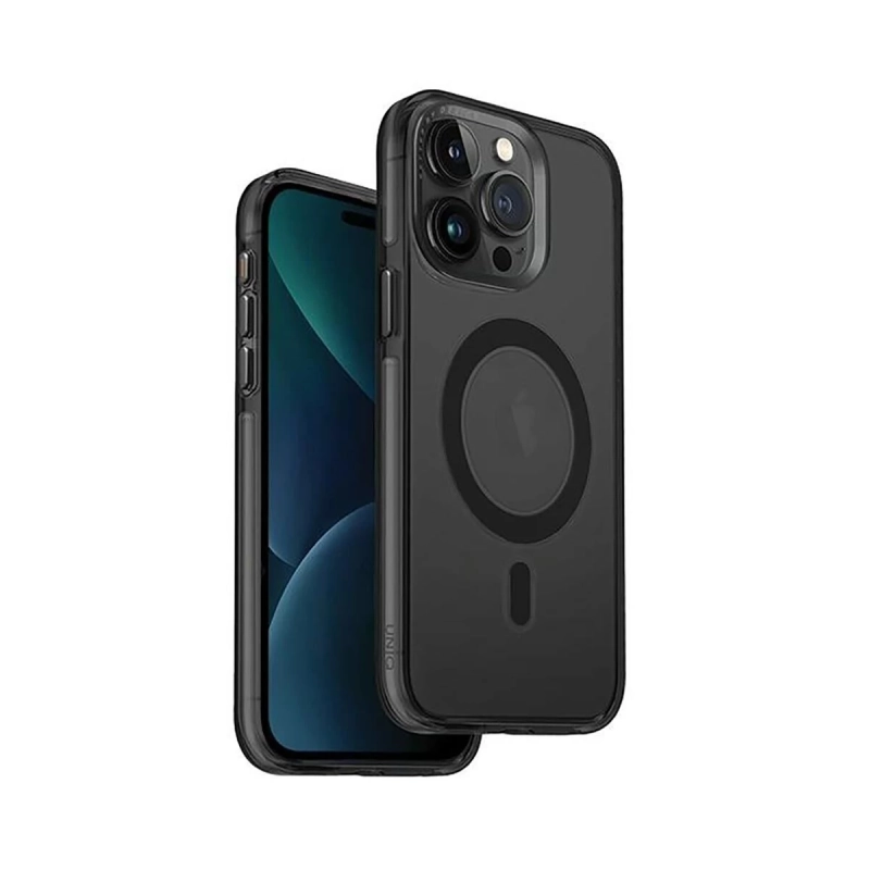 Etui do iPhone 15 Pro UNIQ Calio Magclick Charging szare