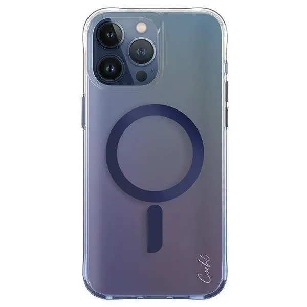 Etui do iPhone 15 Pro Max UNIQ Coehl Dazze Magnetic Charging niebieskie