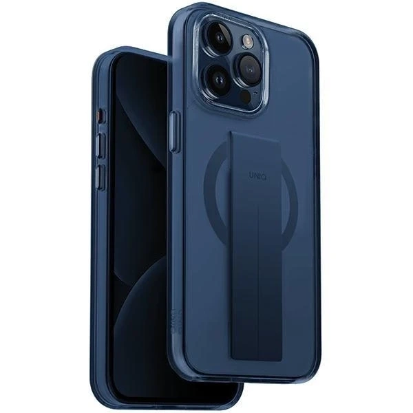 Etui do iPhone 15 Pro UNIQ Heldro Mag Magclick Charging niebieskie