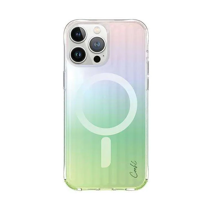 Etui na iPhone 15 Pro Max UNIQ Coehl Linear Magnetic Charging opal