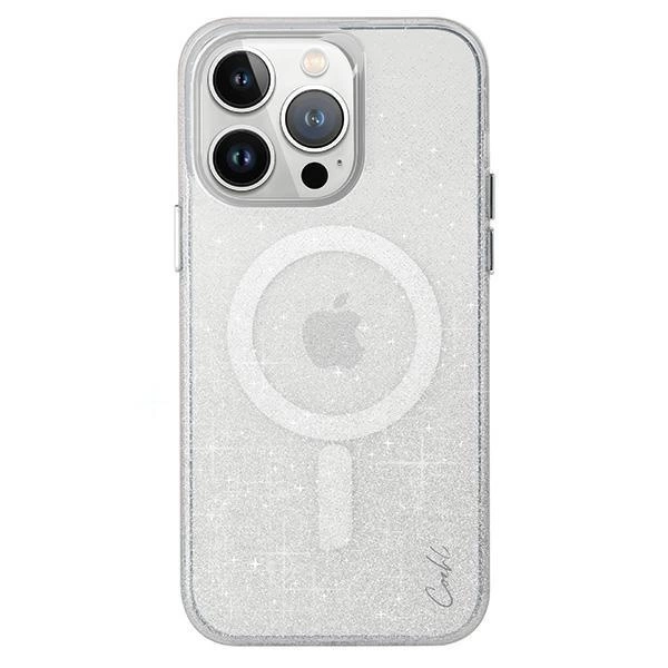 Etui na iPhone 15 Pro UNIQ Coehl Lumino Magnetic Charging srebrne