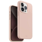 Etui do iPhone 15 Pro UNIQ Lino Hue Magclick Charging różowe