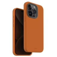 Etui do iPhone 15 Pro UNIQ  Lino Hue Magclick Charging pomarańczowe