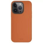 Etui do iPhone 15 Pro UNIQ Lino Hue Magclick Charging pomarańczowe