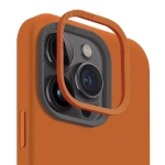 Etui do iPhone 15 Pro UNIQ Lino Hue Magclick Charging pomarańczowe