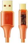 Kabel USB-A-USB-C Mcdodo Amber Series 100 W 6 A 1,8 m pomarańczowy