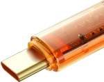 Kabel USB-A-USB-C Mcdodo Amber Series 100 W 6 A 1,8 m pomarańczowy