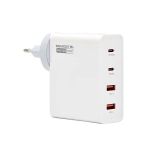 Ładowarka sieciowa GaN 2XUSB+2XPD 130W Power Delivery PD Somostel SMS-Q24 biała