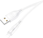 Kabel USB-A - Lightning 1 m 2 A biały