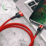Kabel USB-A - USB-C 1 m 3 A czerwony