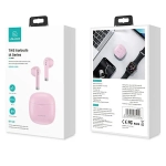 Słuchawki Bluetooth 5.0 TWS USAMS różowe