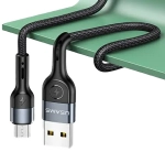Kabel USB-A - micro USB 1 m 2 A zielony