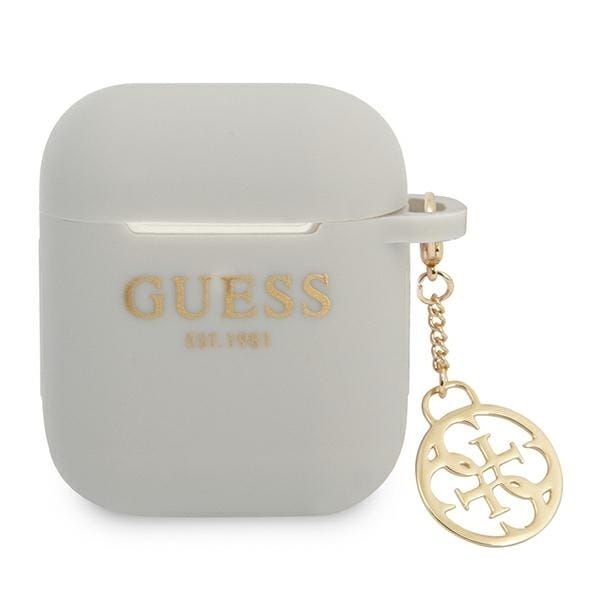 Etui Guess do AirPods 1/2 Charm 4G Collection Szare 1