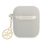 Etui Guess do AirPods 1/2 Charm 4G Collection Szare 2