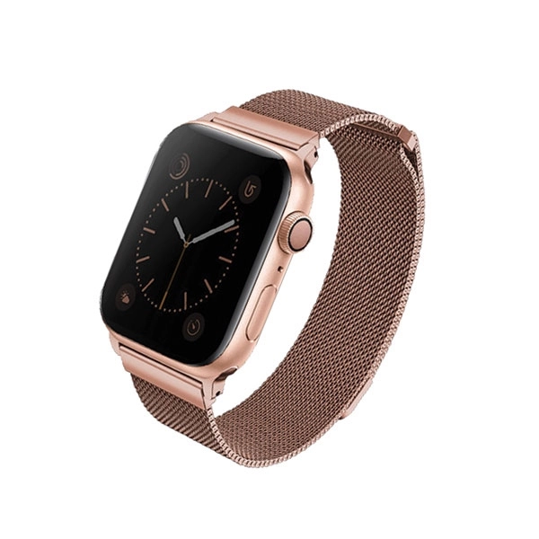 Pasek UNIQ Dante Stainless Steel do Apple Watch 38/40/41 mm różowe złoto