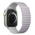 Pasek UNIQ Revix do Apple Watch Series 4/5/6/7/8/SE/SE2 38/40/41mm Reversible Magnetic lilak-biały