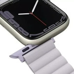 Pasek UNIQ Revix do Apple Watch Series 4/5/6/7/8/SE/SE2 38/40/41mm Reversible Magnetic lilak-biały