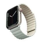 Pasek UNIQ Revix do Apple Watch Series 4/5/6/7/8/SE/SE2/Ultra 42/44/45mm Reversible Magnetic szałwia-beż